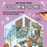 Mini-Sticker-Szenen – Cozy Mini-Homes I 3D-Sticker